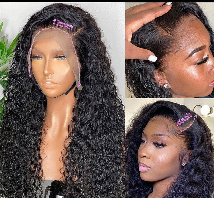 WATER WAVE HUMAN HAIR  LACE FRONT