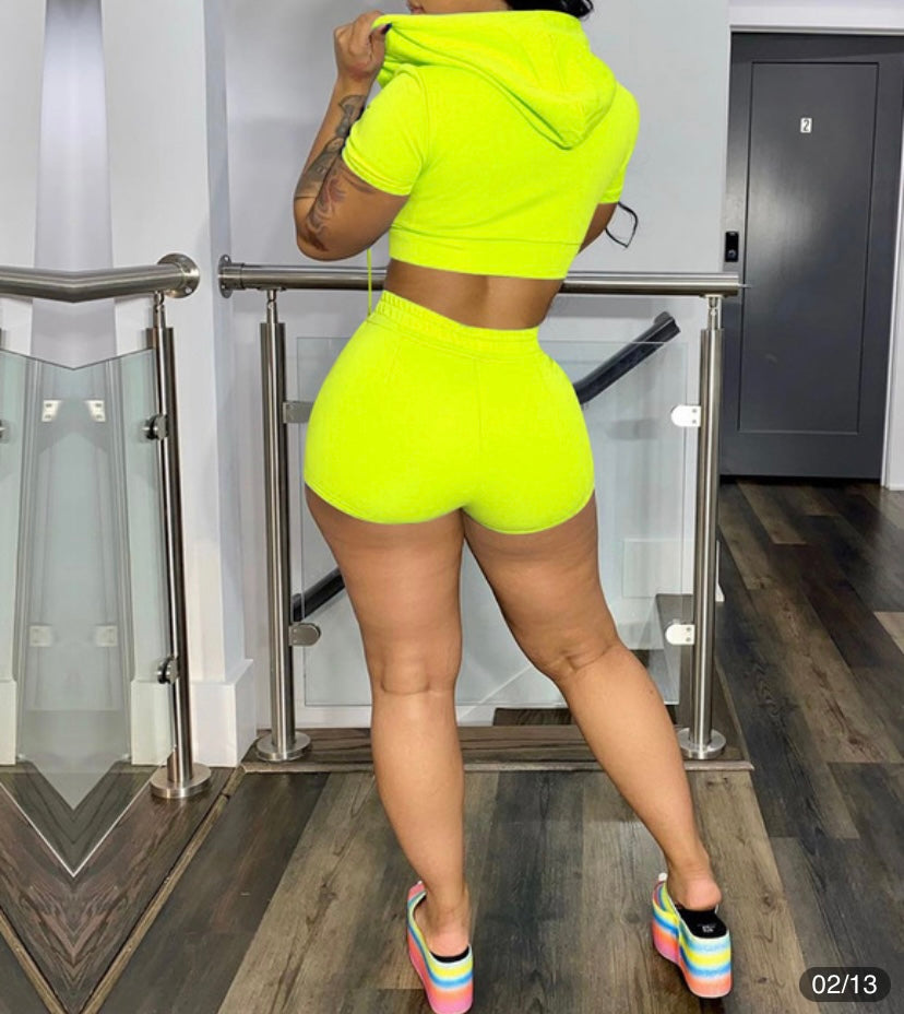 Hoodie Short Set